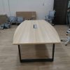 Boat Shape Conference Table With O Shape Metal Leg - V-SQBB 18