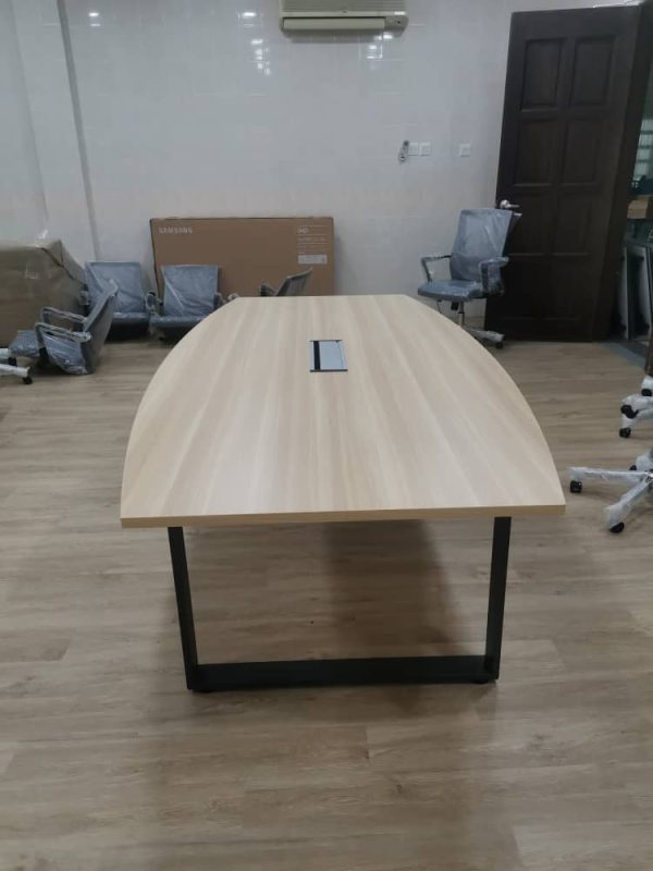 Boat Shape Conference Table With O Shape Metal Leg - V-SQBB 18