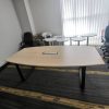 Boat Shape Conference Table With O Shape Metal Leg - V-SQBB 18