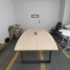 Boat Shape Conference Table With O Shape Metal Leg - V-SQBB 18