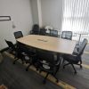 Boat Shape Conference Table With O Shape Metal Leg - V-SQBB 18