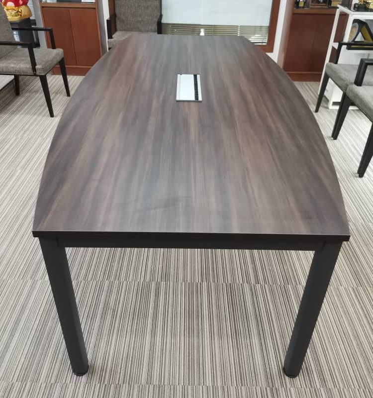 Boat Shape Conference Table With U Metal Leg - V-SBB 18