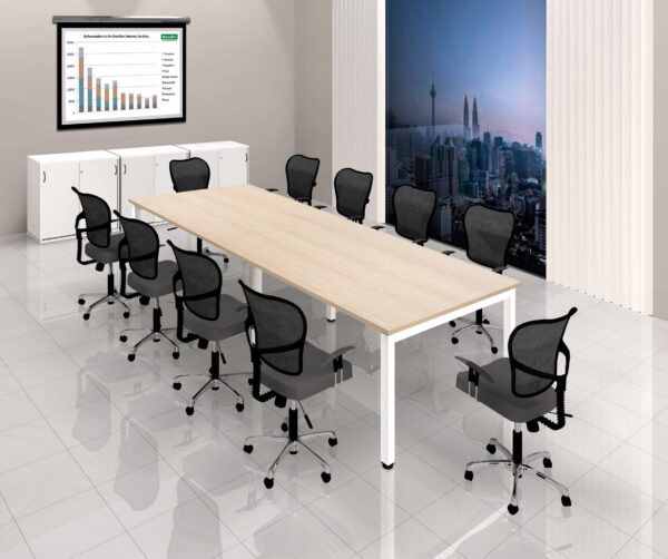 Rectangular Shape Conference Table With U Metal Leg - F1-URC 1800