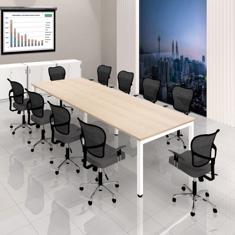 Rectangular Shape Conference Table With U Metal Leg - F1-URC 1800