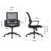 MESH TYPIST CHAIR – C-B 915 (Black Color Only)