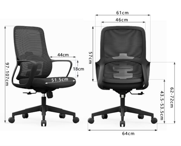 Ergonomic Mesh Chair - C-B-853