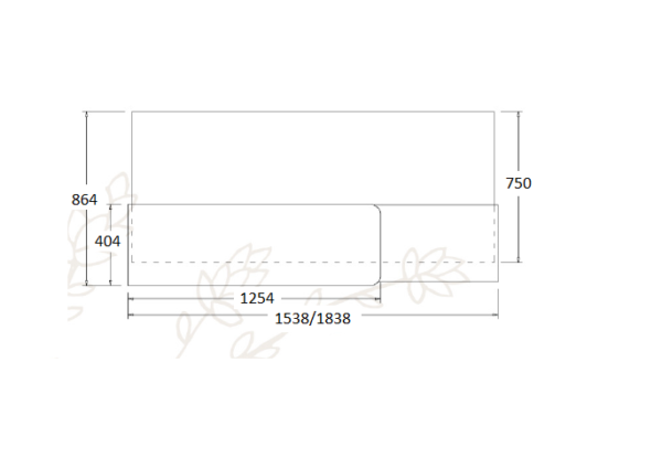 RECEPTION COUNTER – V-B-SCT 1500-SET