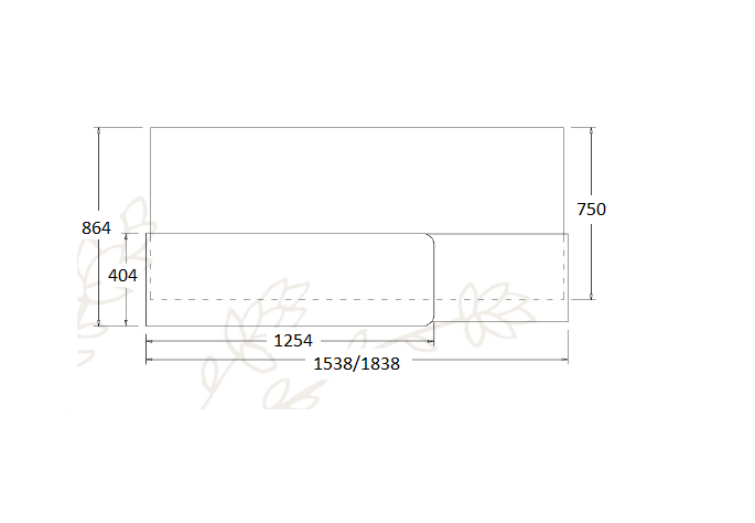 RECEPTION COUNTER – V-B-SCT 1500-SET