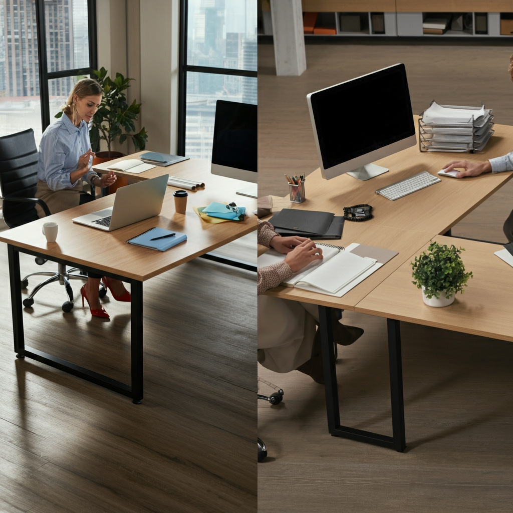 Rectangle-Office Table-vs-L-Shaped-Office-Table-Image