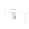 Boat Shape Conference Table With V Metal Leg - V-ASBB 24