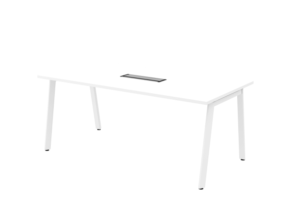 Rectangular Shape Conference Table With V Metal Leg - V-ASVB 18