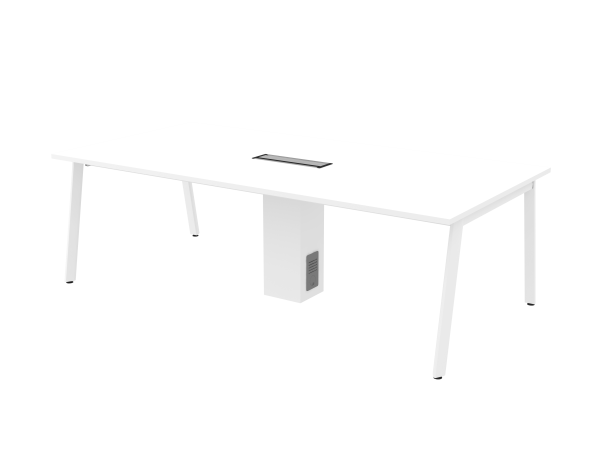 Rectangular Shape Conference Table With V Metal Leg - V-ASVB 24