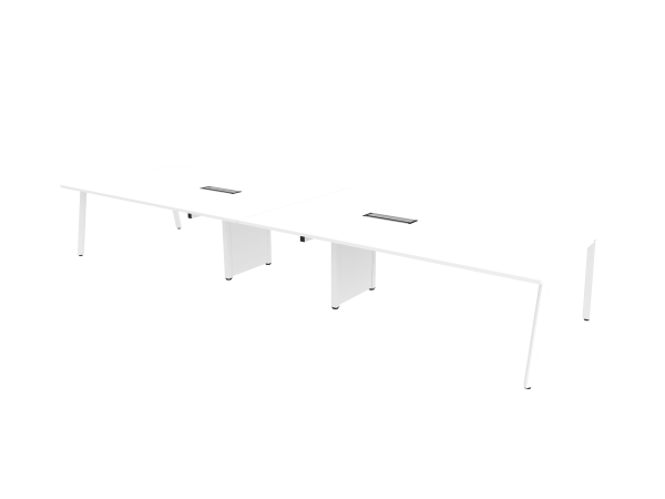 Rectangular Shape Conference Table With V Metal Leg - V-ASVB 48