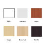 White, Light Grey, Cherry, Maple, Boras Ash, Acadia Board Color Option