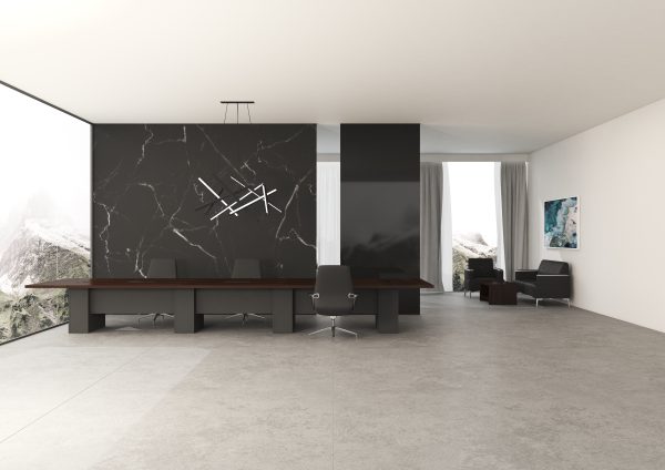 Rectangular Shape Conference Table With Power Tower Boxes Leg- V-TVB 60