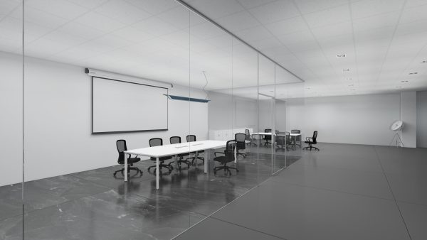 Boat Shape Conference Table With UT Metal Leg - V-UTBB 30/36