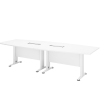 Boat Shape Conference Table With I Metal Leg - V-HBB 30