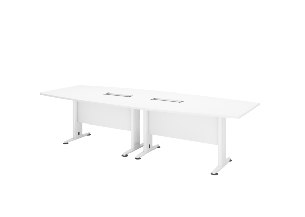 Boat Shape Conference Table With I Metal Leg - V-HBB 30