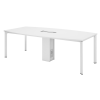 Boat Shape Conference Table With UT Metal Leg - V-UTBB 24