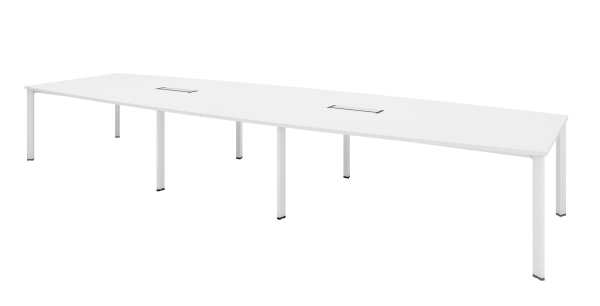 Boat Shape Conference Table With UT Metal Leg - V-UTBB 48