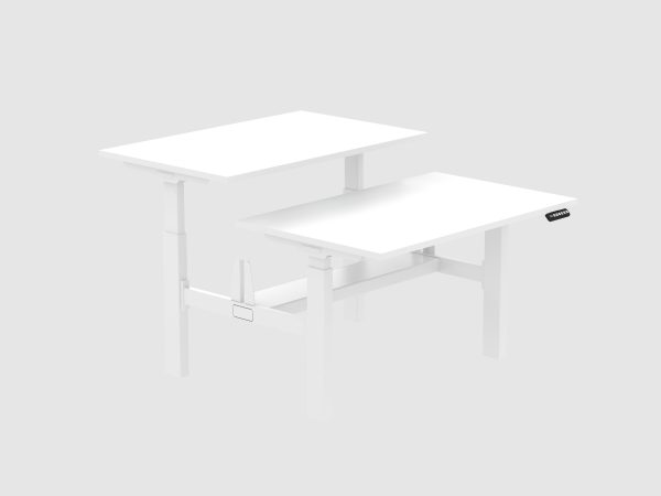 2 Seater Rectangular Shape Sit Stand Adjustable Table - V-EHT 127/157/187-2