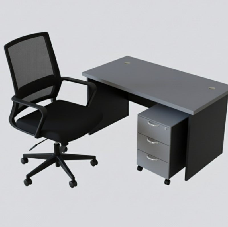 Combo Promotion – Rectangular Shape Office Table Sets - V-GT 127 + V-GM 3 + EH-288-2