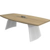 Boat Shape Conference Table With Venzor Metal Leg - V-VBP 24/30/36/48/60