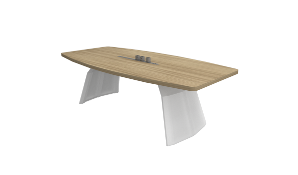 Boat Shape Conference Table With Venzor Metal Leg - V-VBP 24/30/36/48/60