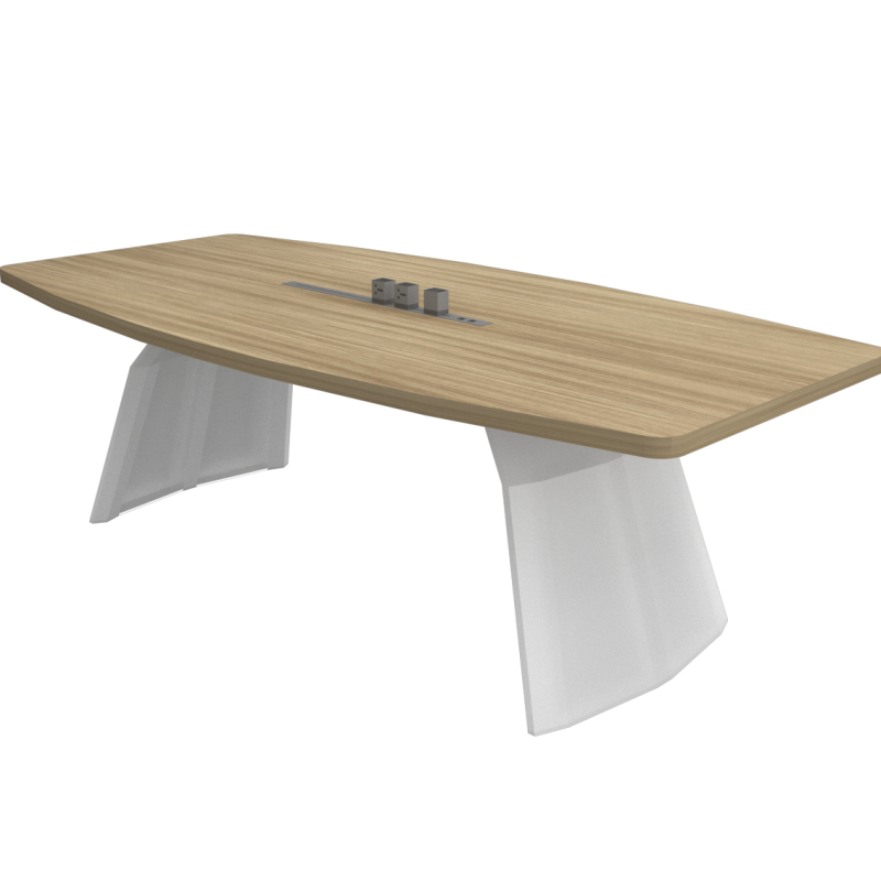 Boat Shape Conference Table With Venzor Metal Leg - V-VBP 24/30/36/48/60