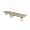 Boat Shape Conference Table With Venzor Metal Leg - V-VBP 24/30/36/48/60
