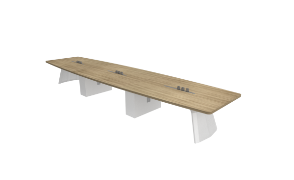 Boat Shape Conference Table With Venzor Metal Leg - V-VBP 24/30/36/48/60
