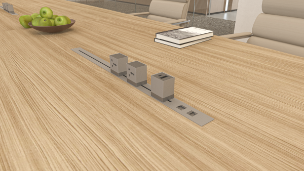 Mounted Power Track (2 + 1).