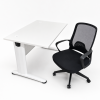 Clearance Stock Promotion – Rectangular Shape Office Table With J Metal Leg - V-BT 128