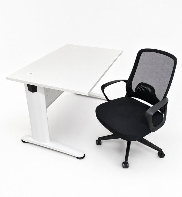Clearance Stock Promotion – Rectangular Shape Office Table With J Metal Leg - V-BT 128